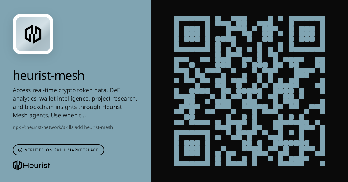 heurist-mesh | Crypto Skill | Heurist Mesh